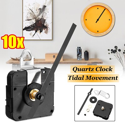 10PCS DIY Wall Tide Quartz Clock Movement Mechanism Replacement Tool Parts $32.49