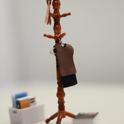 #ad Dollhouse Accessories Miniature Life Scene Mini Coat Hanger Bag Rack DIY Bedroom AU $12.53