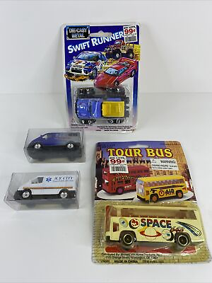 #ad BIG LOTS DIECAST CAR LOT OF FOUR SPACE 648 SWIFT RUNNER MORE NEW $11.99