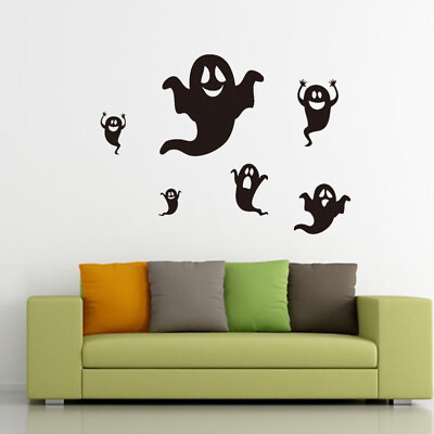 #ad #ad 57 X37cm Halloween Wall Stickers Decoration Wallpaper Mural $8.75