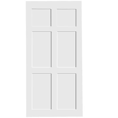 #ad #ad CRAZY ELF 32x80 Six Panel Primed Door Slab DIY Modern Interior Barn Door $278.43