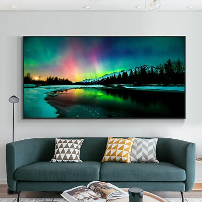 #ad Abstract Scenery Canvas Painting Canvas Wall Art Home Decor Prints Canvas Poster $8.45