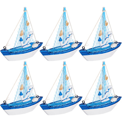 #ad Nautical Theme Sailboat Decor for Home and Bathroom 6pcs $21.29