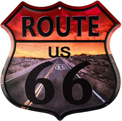#ad #ad Vintage Home Decor Route 66 Highway Shield Wholesale Metal Sign $17.49