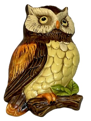 #ad Vintage Lefton Ceramic Owl. MCM Decor. $7.98