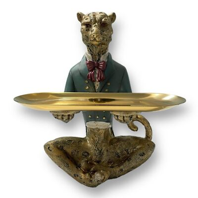 #ad SINT Modern Decor Resin Tiger Tray Statue Storage Tray Suitable for Home Déc... $37.49