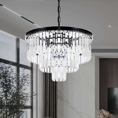 #ad 20quot; Luxurious Crystal Chandelier Ceiling Pendant Lighting Modern Home Decoration $98.79