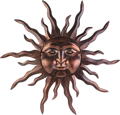 #ad #ad Metal Art Sculpture Garden Yard Home Large Sun Wall Decor 30 Inches Hanging $80.05