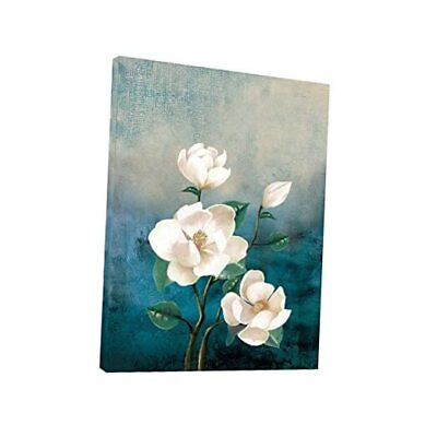 #ad Teal Wall Art White Flower Modern Bathroom Pictures Teal and Gray Wall Art grey $36.35