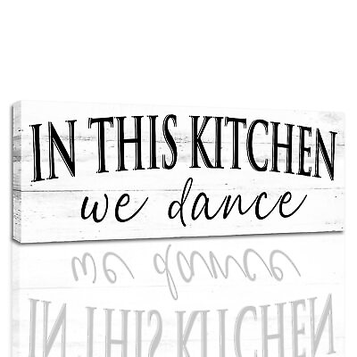 #ad #ad Farmhouse Themed Kitchen Signs: Rustic Kitchen Decor Canvas Print Decoration ... $18.69