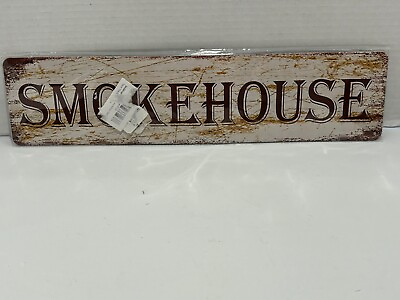 #ad Personalized Tin Original Smokehouse BBQ Kitchen Metal Decor Sign New Sealed $6.50