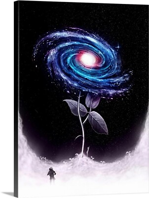 #ad My Little Flower Canvas Wall Art Print Outer Space Home Decor $329.99