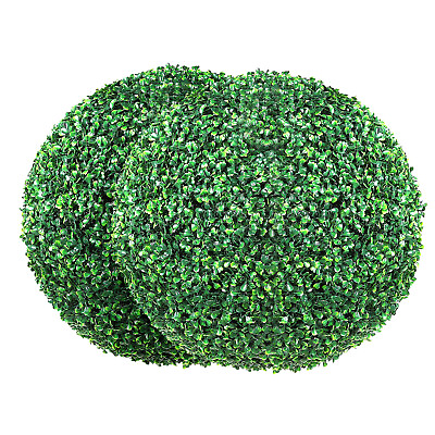 #ad #ad VEVOR 2PCS 16quot; 40cm Artificial Topiary Greenery Ball Fake Plants Outdoor Décor $43.99