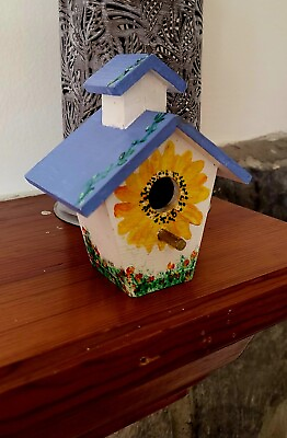 #ad Handpainted Mini Birdhouse $8.00
