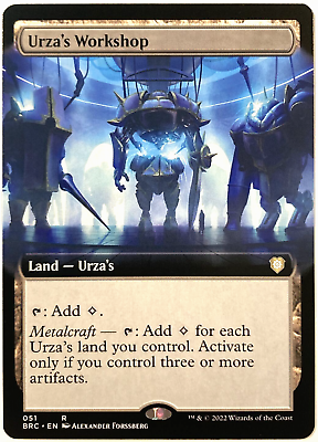 #ad MTG Urza#x27;s Workshop *EXTENDED ART* The Brothers#x27; War Commander 051 NM $20.00