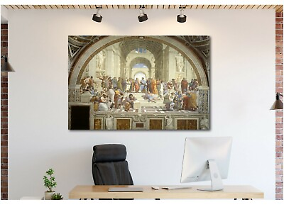 #ad #ad The School of Athens by Raphael Canvas Prints Wrapped Gallery Wall Art FRAMED $119.99