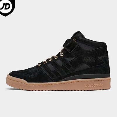 #ad Adidas Originals Forum Mid Men#x27;s Sneakers Casual Shoes Black Suede Trainers #620 $74.95