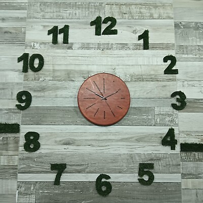 #ad Art Clocks Wooden leather ClocksWall Decor for Living RoomBedroom $115.00