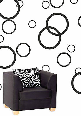 #ad #ad RINGS 36 PCS arrange yourself Vinyl Wall Car Decal Stickergeometrical shapes $90.00
