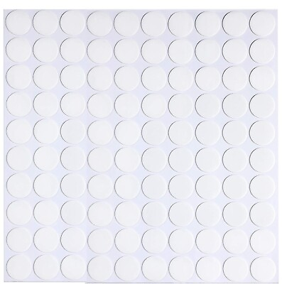 #ad 100 Clear Adhesive Dots Removable Two Sided Round Glue for Arts Crafts Posters $3.49