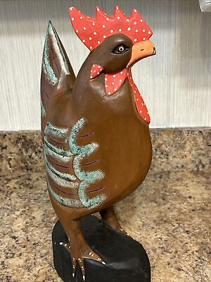 #ad Rooster Chicken Wood Decor Large $35.00