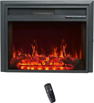 #ad 26 inch 750W 1500W Electric Fireplace Inserts Remote Control in Wall NEW $148.75