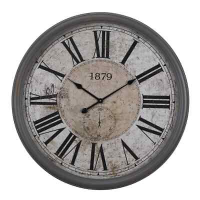 #ad Yosemite Home Decor Wall Clock 31.5quot;x31.5quot;x4.13quot; w Glass in Wooden Gray Frame $99.17