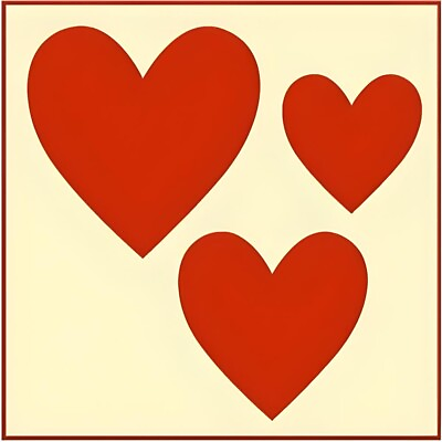 #ad HEART SET 2 STENCIL Folk Art Set of 3 Stencils Colonial The Artful Stencil $14.95