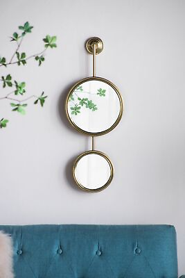 #ad #ad 2 Circle Mirrors for Wall Decor Unique Contemporary Wall Mirror for Living Room $105.00