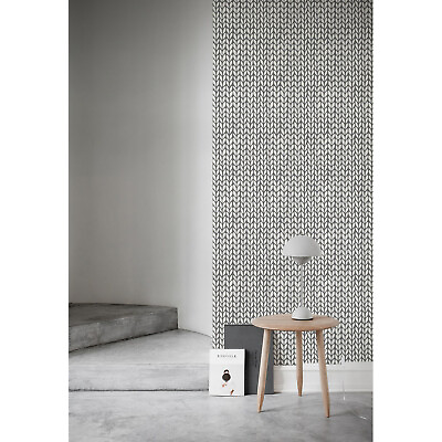 #ad Knit Herringbone Home design Non woven wallpaper Modern Pattern Wall Mural $135.95
