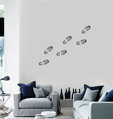 #ad #ad Vinyl Wall Decal Shoe Prints Boots Room Decoration Idea Home Stickers ig5590 $69.99