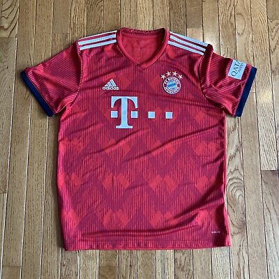 #ad Adidas Bayern Munich Mens Size Large Football Soccer Jersey Home 2018 2019 $39.99