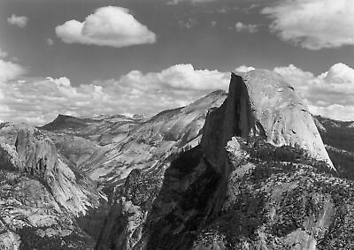 #ad 386652 Half Dome Clouds Yosemite National Park Californi WALL PRINT POSTER US $45.95