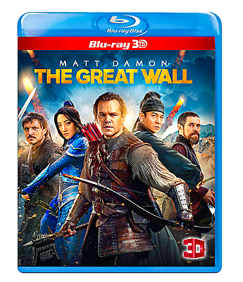 #ad The Great Wall 3D Blu Ray Movie 2016 Slipcover Disc Without Slip Free Ship $10.99
