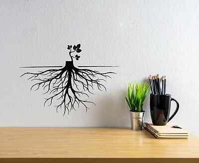 #ad #ad Vinyl Wall Decal Abstract Tree Roots Nature Decor Sprout Stickers Mural g4705 $69.99