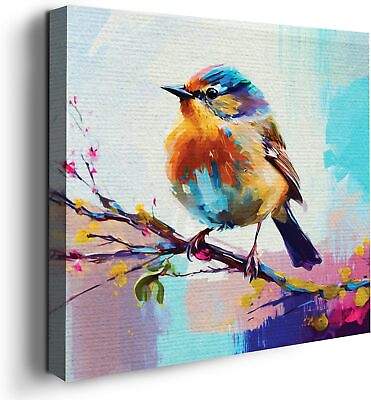 #ad Sparrow Bird Wall Decor Theme HD Printed amp; Wooden Wall Art for Gift $23.99