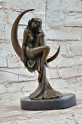 #ad Handcrafted Art Deco Venus on The Moon Hot Cast Museum Quality Artwork $124.50