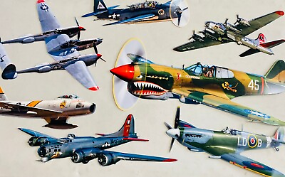 #ad Collection 7 Metal Wall Art Famous Planes U.S. Air Force Aircraft Signs Grossman $214.99