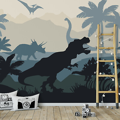 #ad Dinosaur Mountain Wall Decor Sticker for Kids Room Living Room 94.49quot; x 78.74quot; $105.99
