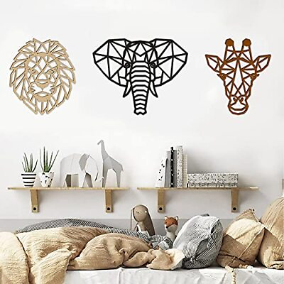#ad Animal Wall Art for Modern Living Room 3 Pieces Safari Decor for Bedroom Above $40.31