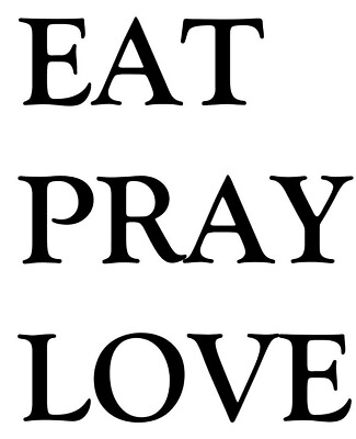 #ad EAT PRAY LOVE Vinyl Sticker Kitchen Home Wall Decor Die Cut Decal $5.99
