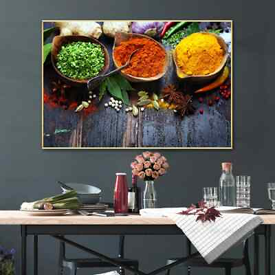 #ad Kitchen Canvas Poster Wall Mural Canvas Painting Wall Art Picture for Home Decor $10.44
