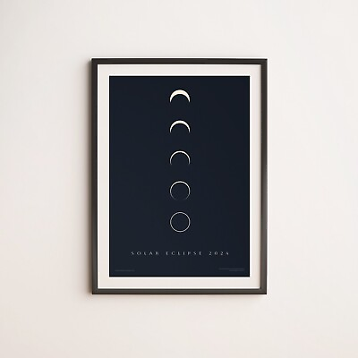 #ad #ad Solar Eclipse Printed Poster Abstract Modern Wall Art Art Decor Interior Decor $35.00