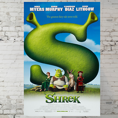 #ad Shrek movie poster Mike Myers Cameron Diaz 11 x17quot; Wall Kids Room Decor $14.90