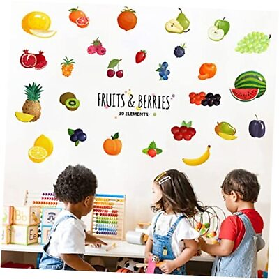 #ad #ad 3D Printing Wall Stickers Kitchen Wall Decal Peel and Stick Vinyl Wall Fruit $31.15