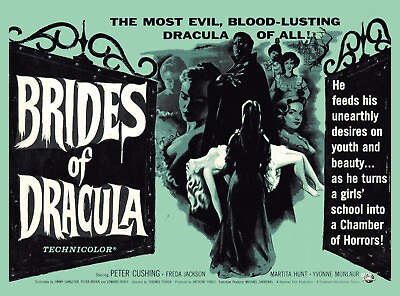 #ad 11511.Decor Poster.Room wall home art design.Dracula brides retro horror movie $19.00