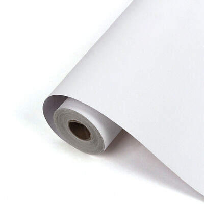 #ad 5M Matte White Wallpaper Roll Self Adhesive Contact Paper Furniture Home Decor $15.99