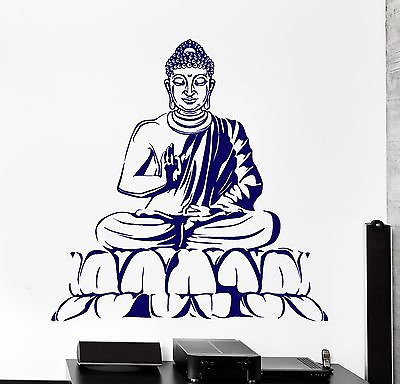 #ad Wall Vinyl Decal Buddha Yoga Meditation Relaxation Zen Bedroom Decor z3831 $21.99
