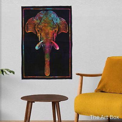 #ad Elephant Art Poster Tapestry Wall Hanging Home Room Decor Wall Art Tapestries $8.99