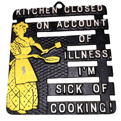 #ad Vintage Kitchen funny wall decor $25.00